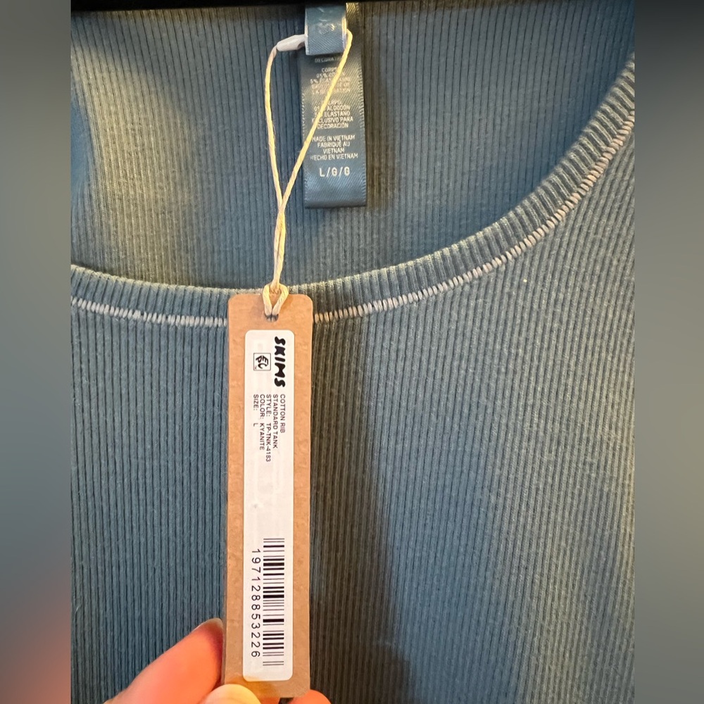 Cotton Rib Long Tank - L - Picture 3 of 5